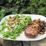 Tellerbild Rump Steak mit Salat