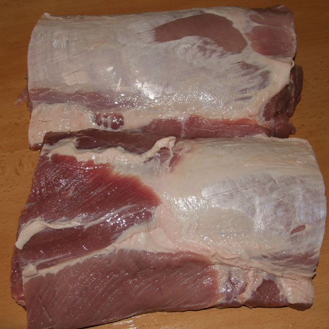 Glaced Pork Loin geschnitten