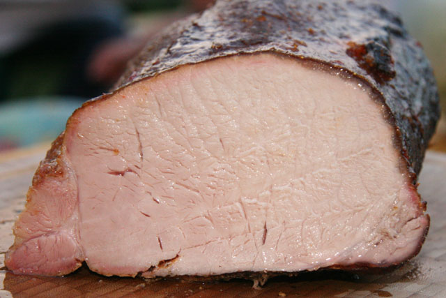 Glaced Pork Loin Anschnitt
