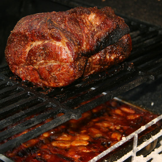 Roasted Pork mit BBQ Beans