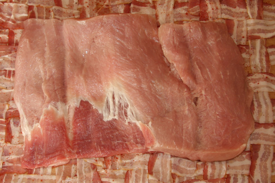 Rollbraten auf Bacon