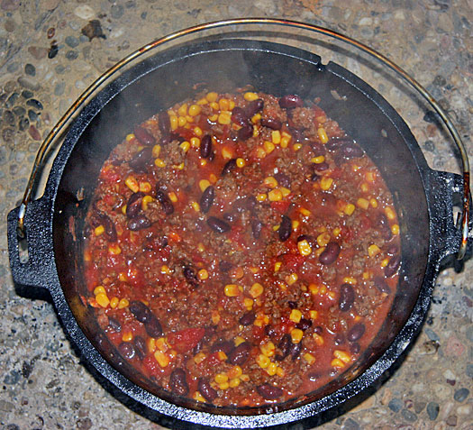 Chili con Carne aus dem Dutch Oven