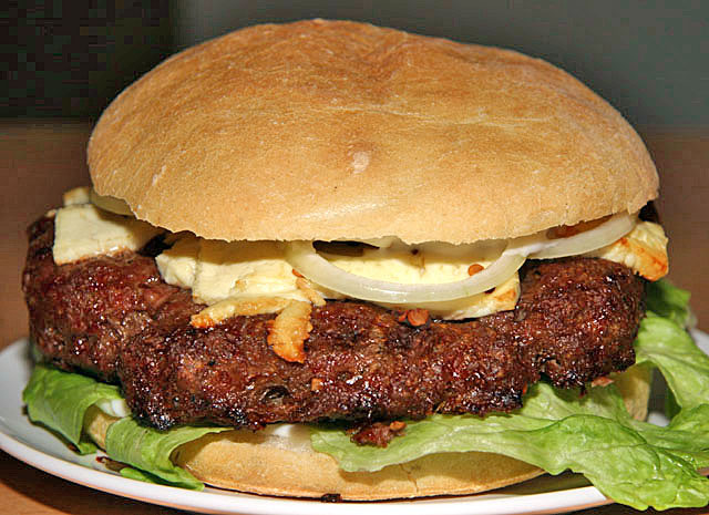 BBQ County Riesen Lamm-Burger