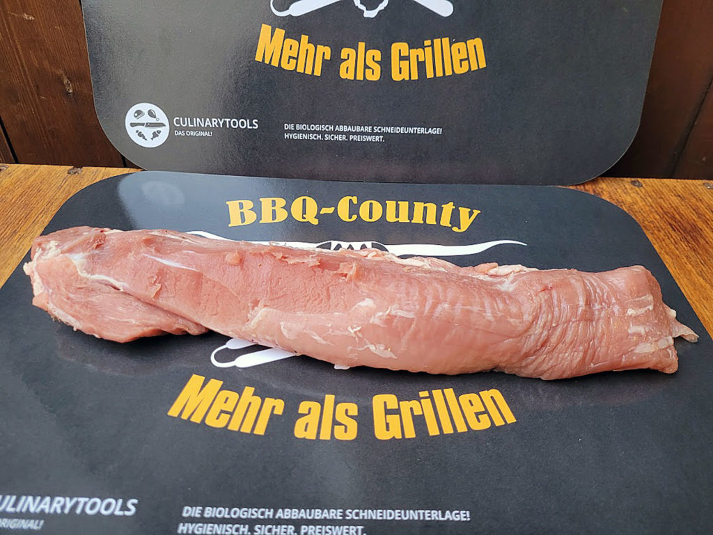 BBQ County Schweinefilet Sehnen entfernt