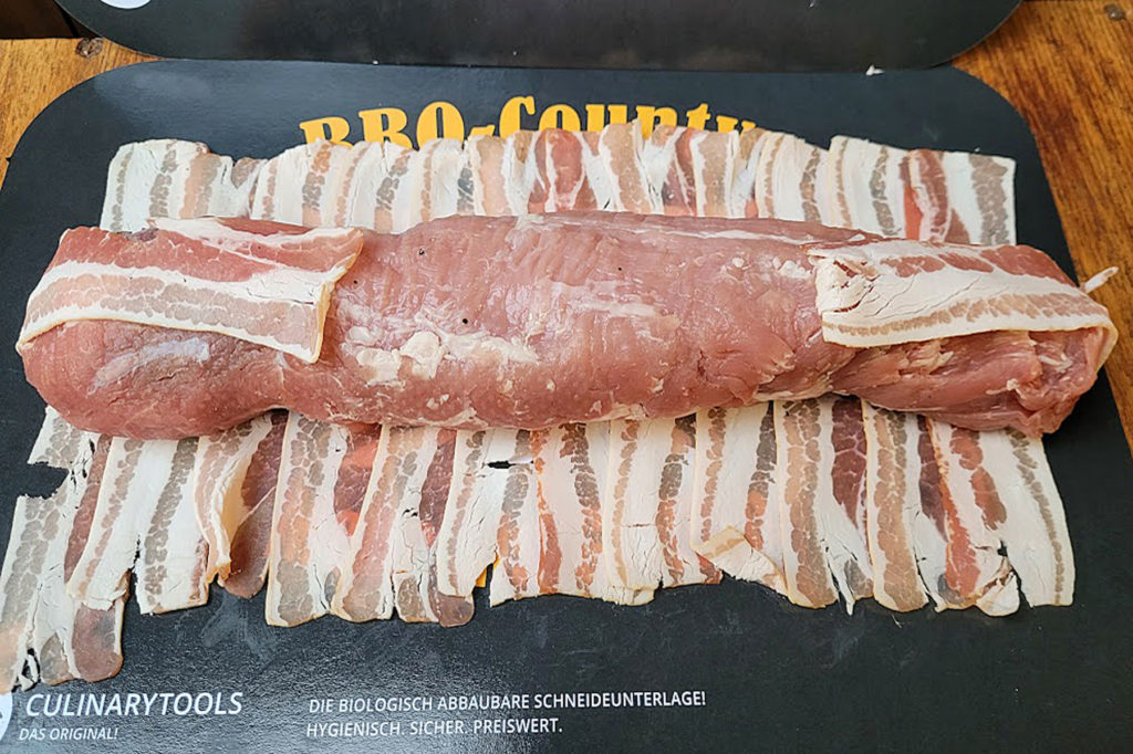 BBQ County Schweinefilet auf Bacon