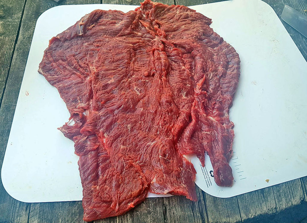 BBQ County Flank Steak aufgeschnitten