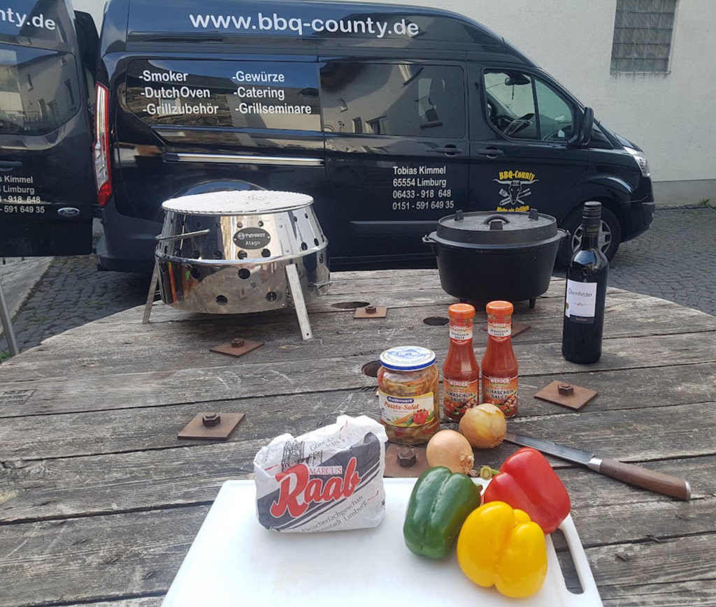 BBQ County Schaschlik Zutaten