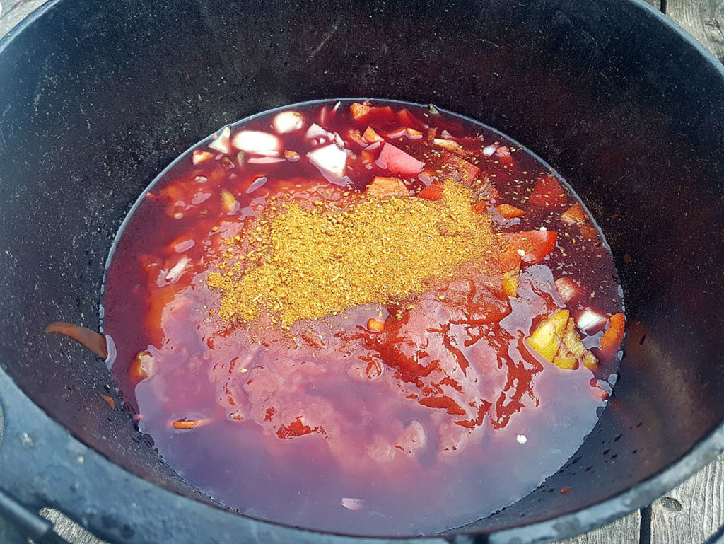 BBQ County Schaschlik Zutaten Sauce