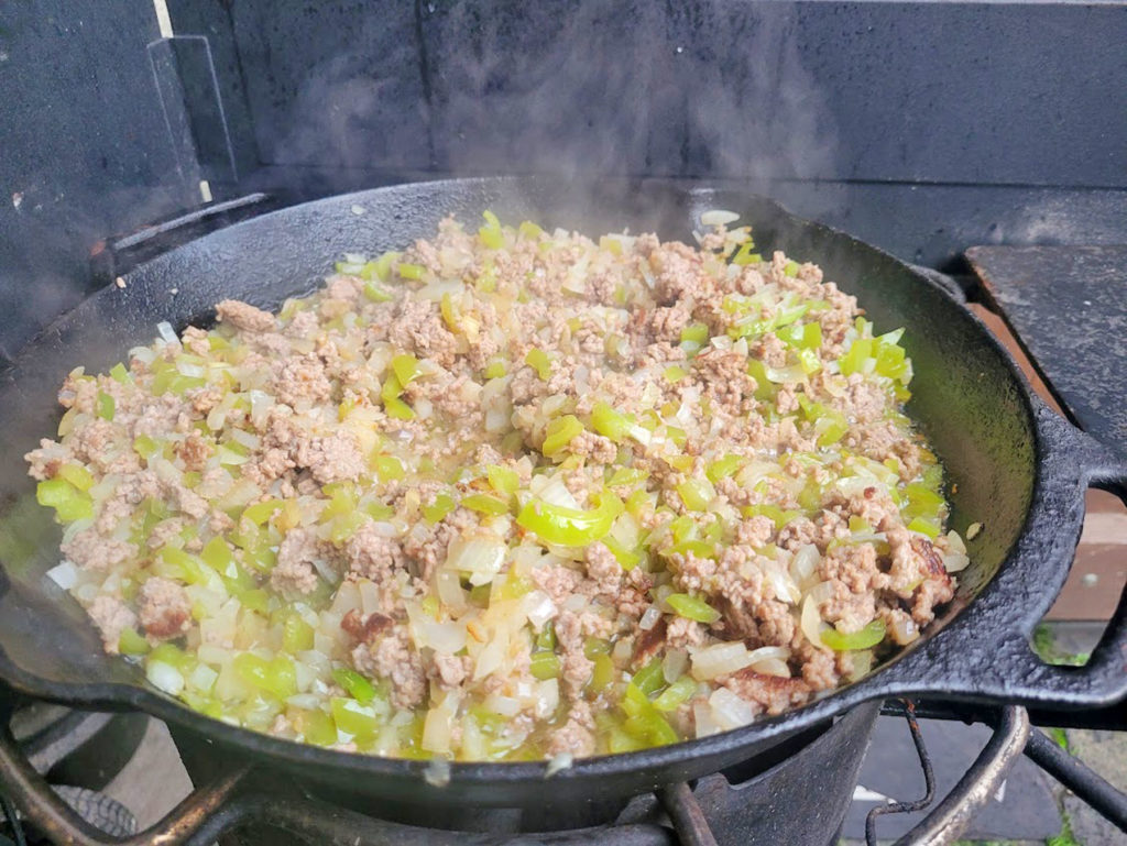 BBQ County Pide angebraten