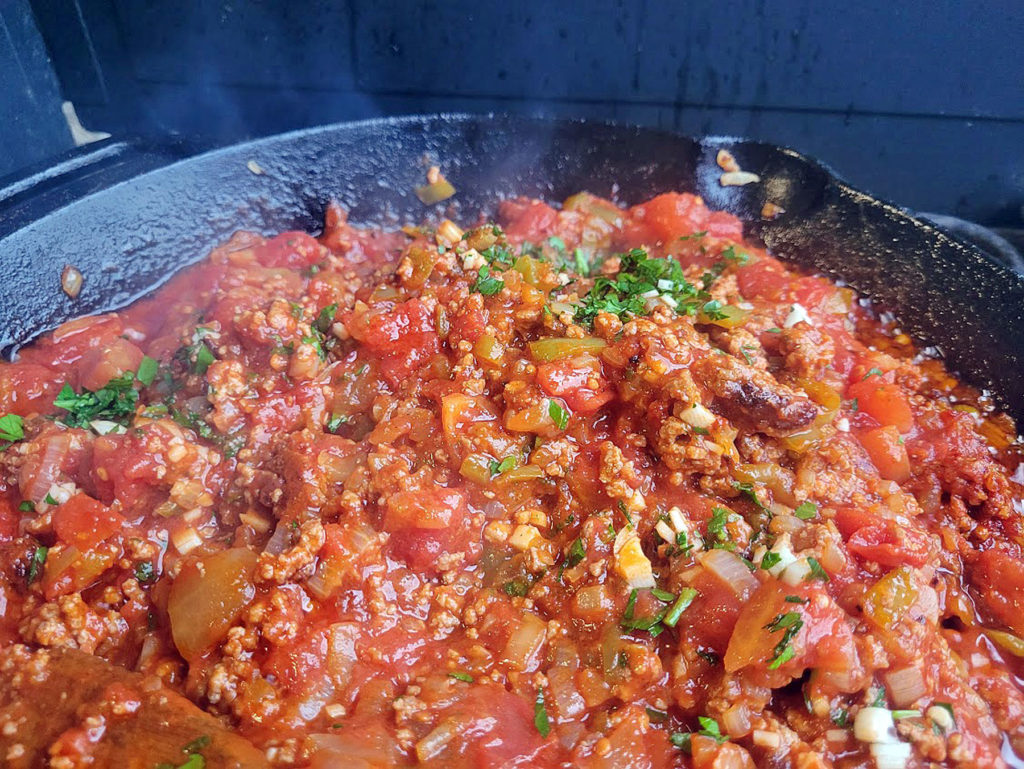 BBQ County Pide Knoblauch unt Petersilie