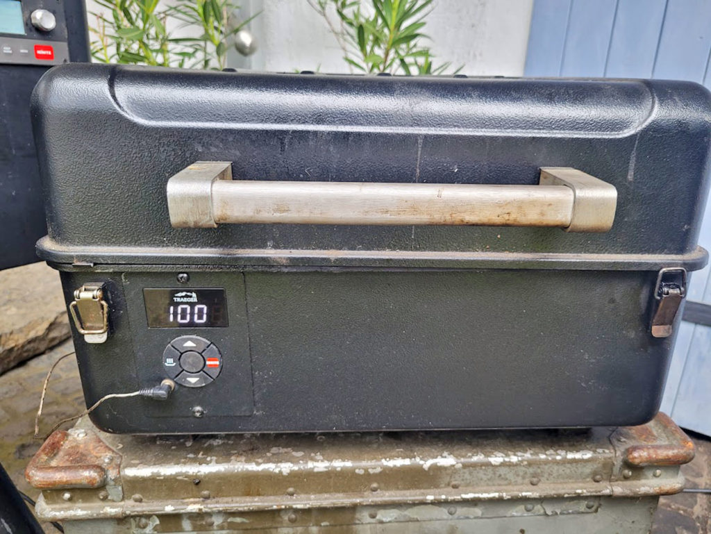 BBQ County Smoked Roast Beef Temperatur eingestellt