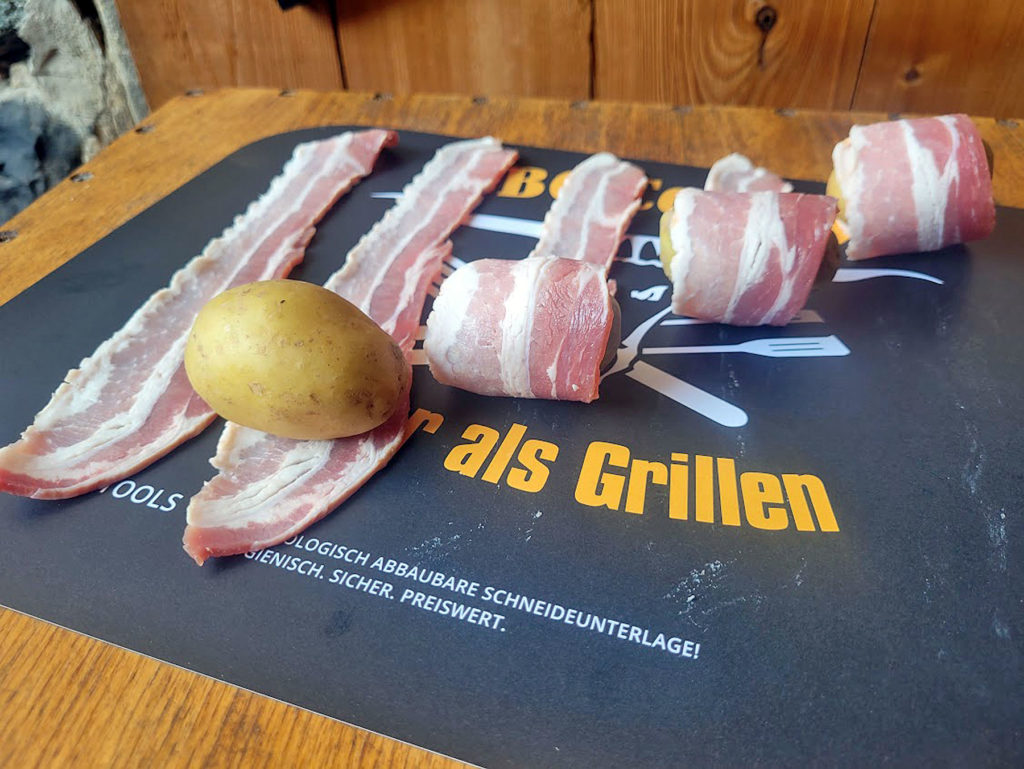 BBQ County Bacon Potato Wedges wickeln