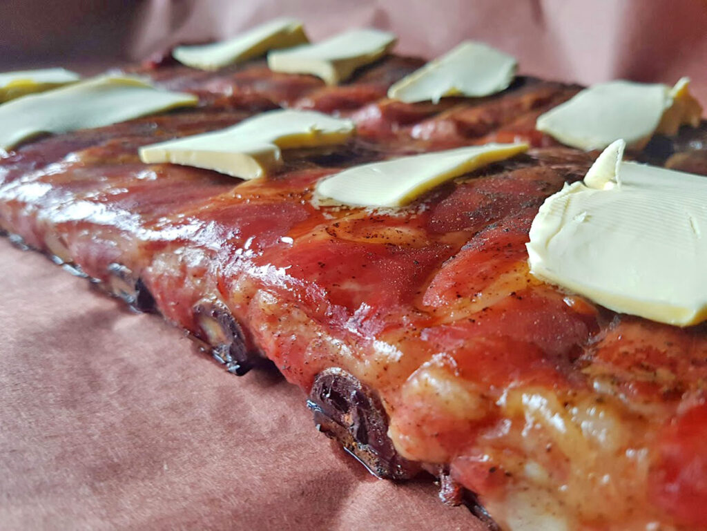 BBQ County Butcher Paper Ribs Butter