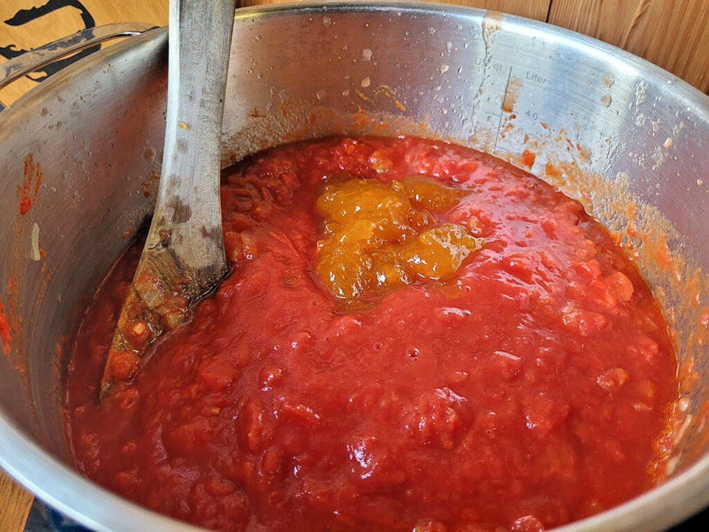 BBQ County Curry Wurst Sauce Aprikose