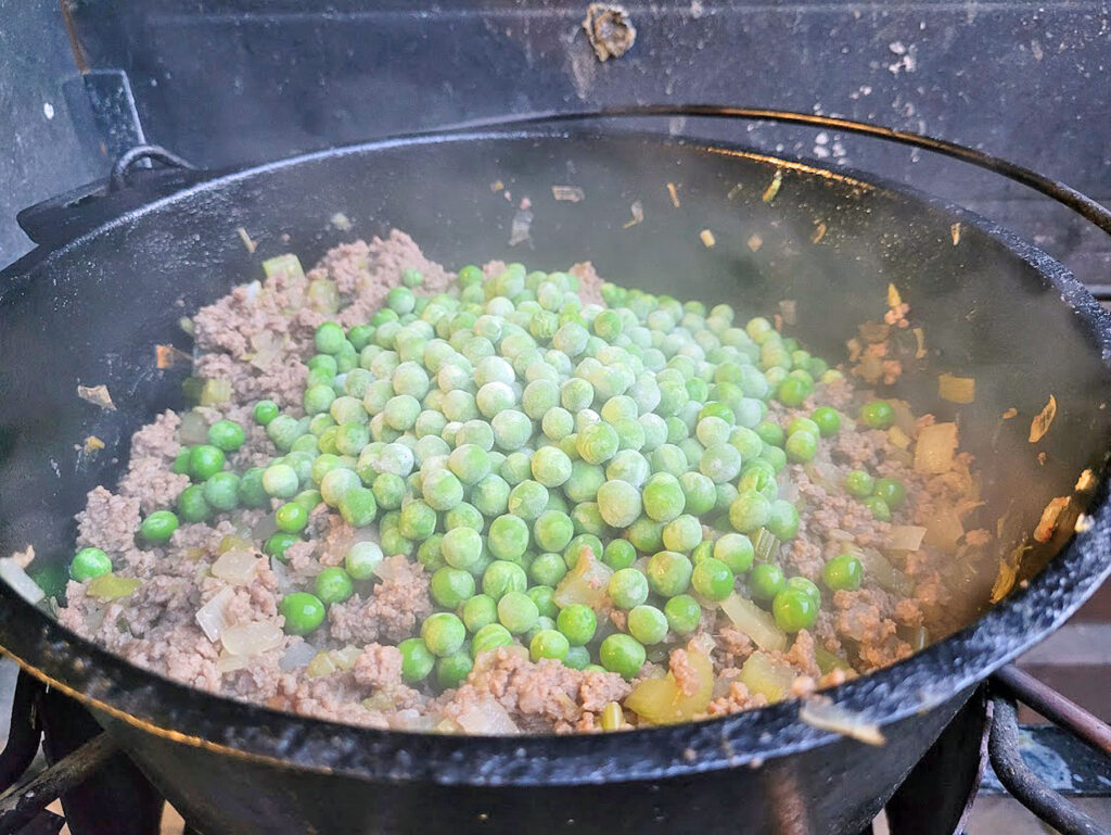 BBQ County SHepherd´s Pie Erbsen